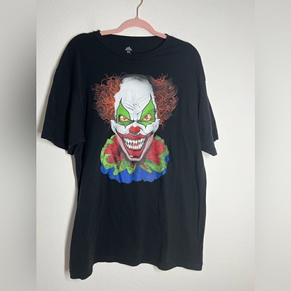 Clown Halloween T-Shirt Black Size XL